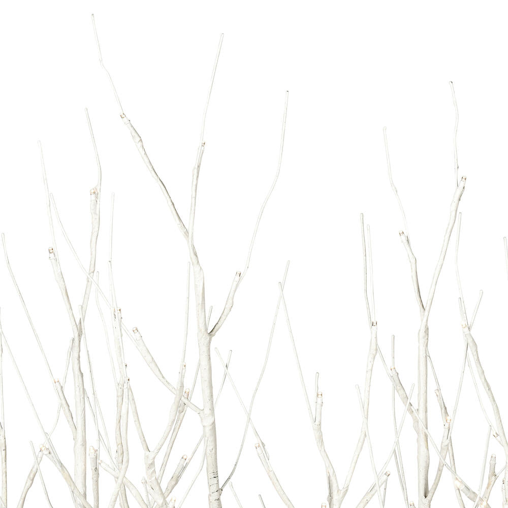 Vickerman 30" White Birch Twig Tree Grove Warm White 3mm Wide Angle LED lights 5 Piece Set.