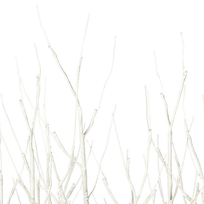 Vickerman 30" White Birch Twig Tree Grove Warm White 3mm Wide Angle LED lights 5 Piece Set.