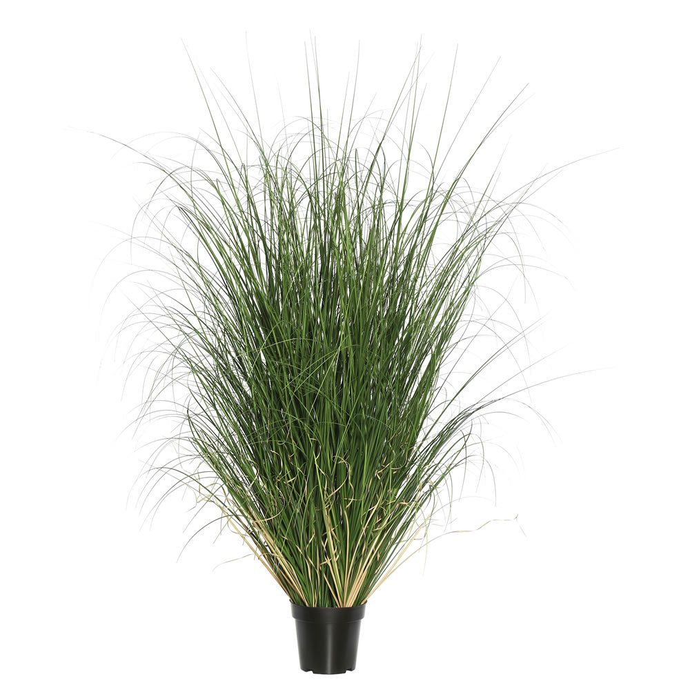 Vickerman 60" Artificial Potted Green Curled Grass.