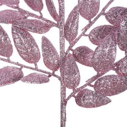 Vickerman 22" Mauve Glitter Honey Locust Artificial Christmas Spray. Includes 6 sprays per pack..