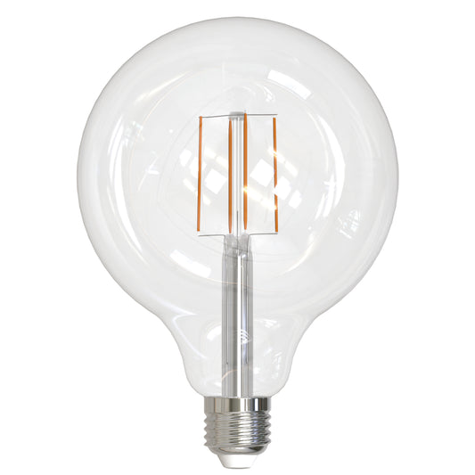 Bulbrite 8.5 Watt Dimmable Clear Filament G40 Medium (E26) LED Bulb - 800 Lumens, 3000K, and 90 CRI