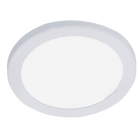 Westgate 12V Large Rnd Slim Puck Light, ETL, 4000K, White, Undercabinet Lighting, 3.5W, 230 Lumens, 4000K, White Finish, TRIAC Dimming