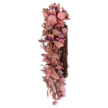 Vickerman 22" Dusty Rose Artificial Fall Eucalyptus and Berry Wreath