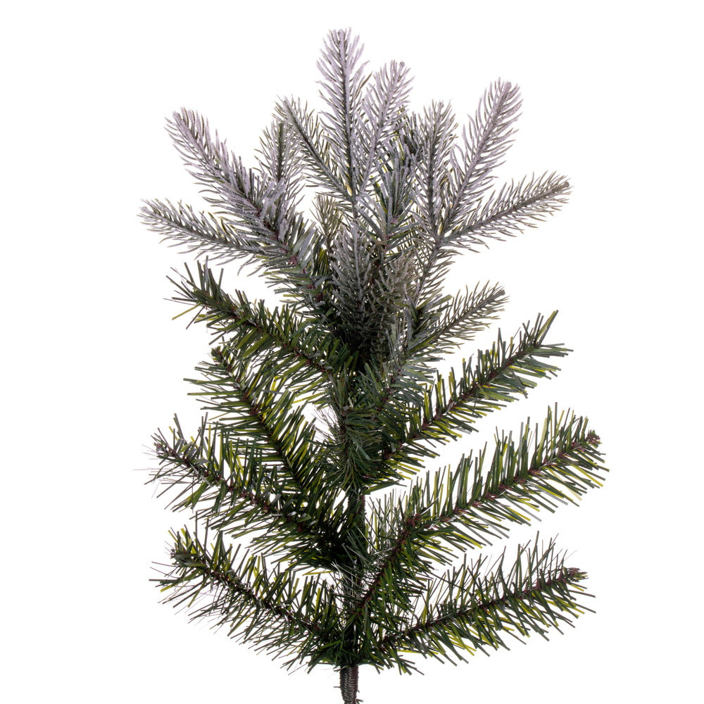 Vickerman 6.5' x 40" Frosted Douglas Fir Artificial Slim Unlit Christmas Tree.