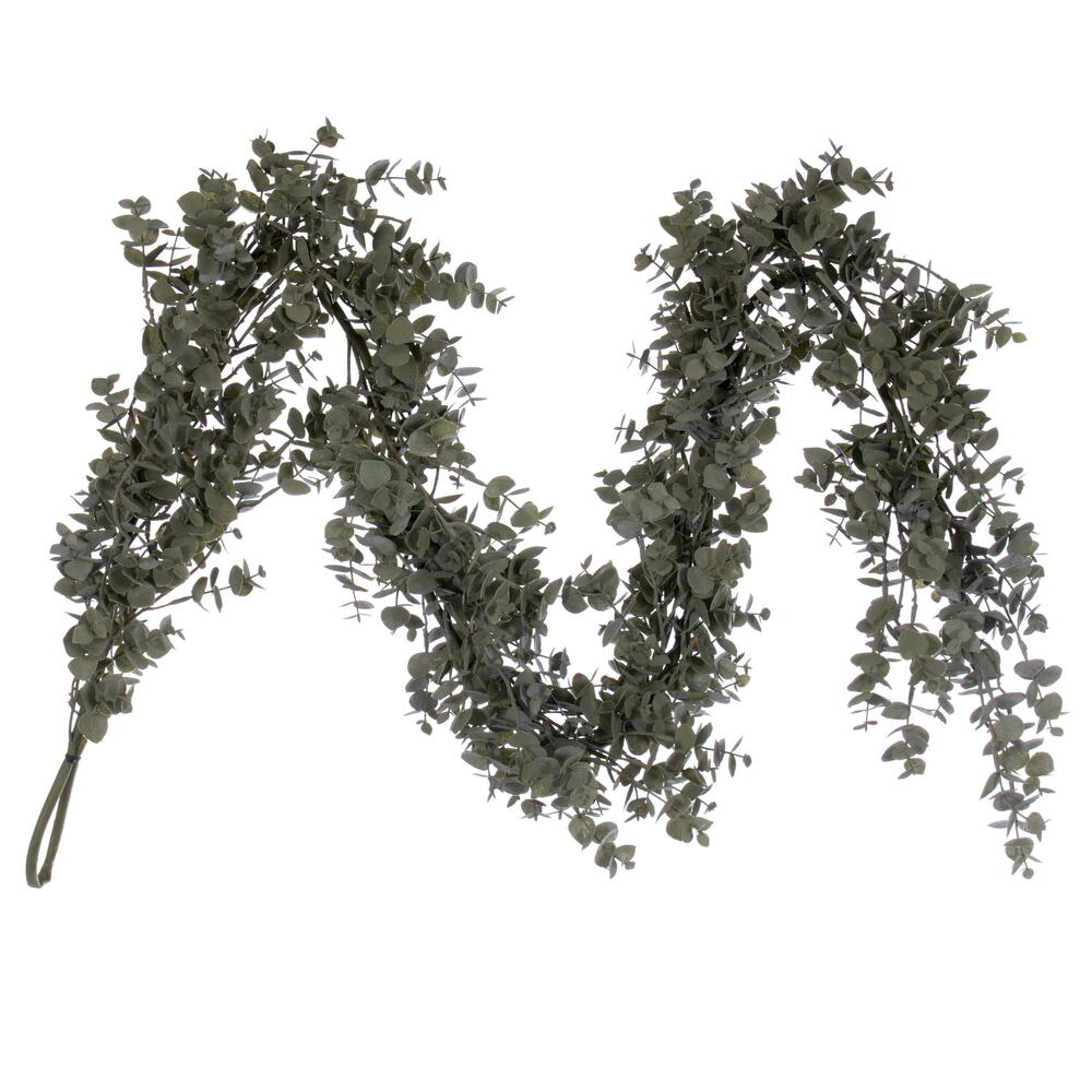 Vickerman 64" Artificial Green Gray Eucalyptus Garland