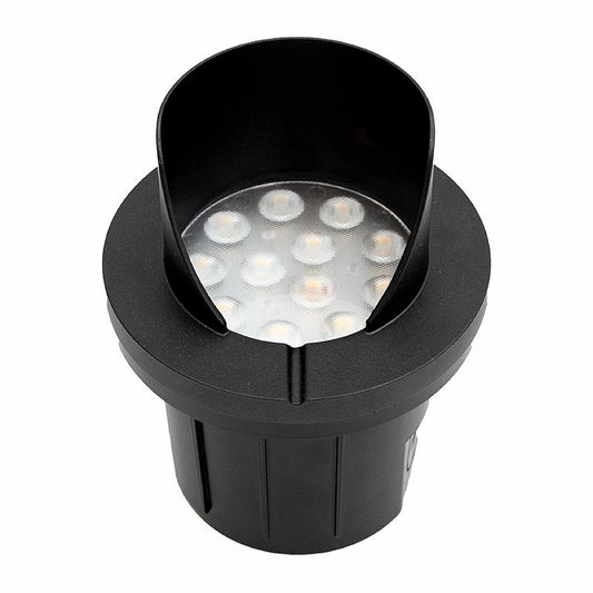 Westgate Integrated LED Well Light Shroud 12-24V AC/DC 6W 30K - Black, Landscape Lighting , 6W, 580 Lumens, 3000K, Black Finish