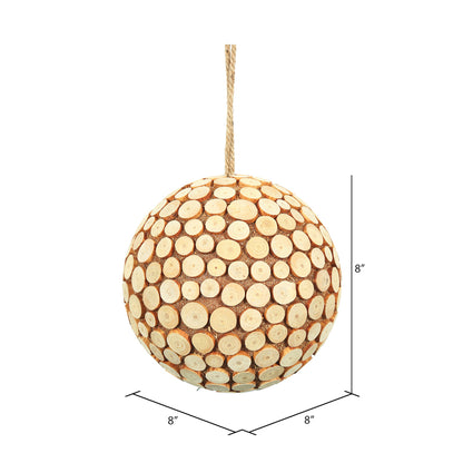 Vickerman 8" Pine Chip Ball Ornament