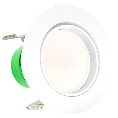 Westgate 4In 10W Adjustable Baffle Composite Recessed Trim 5CCT 27/30/35/40/50K, Residential Lighting, 10W, 800 Lumens, 27K/30K/35K/40K/50K, White Finish, TRI-AC Dimmable