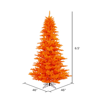 Vickerman 6.5' Orange Fir Artificial Christmas Tree Unlit