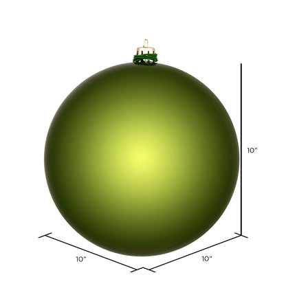 Vickerman 10" Juniper Green Shiny Ball Ornament