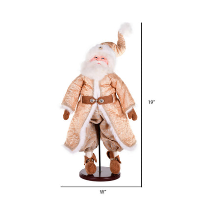 Vickerman 19" Rejoice Collection Santa Doll with Stand