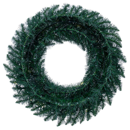 Vickerman 30" Camdon Fir Artificial Christmas Wreath with Warm White LED Mini Lights