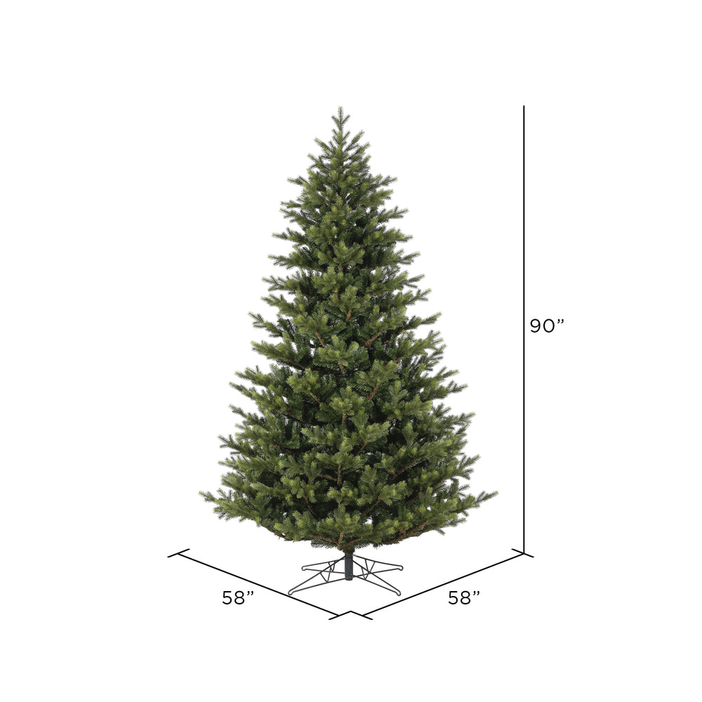 Vickerman 7.5' x 58" Welch Fraser Fir Artificial Christmas Tree Unlit