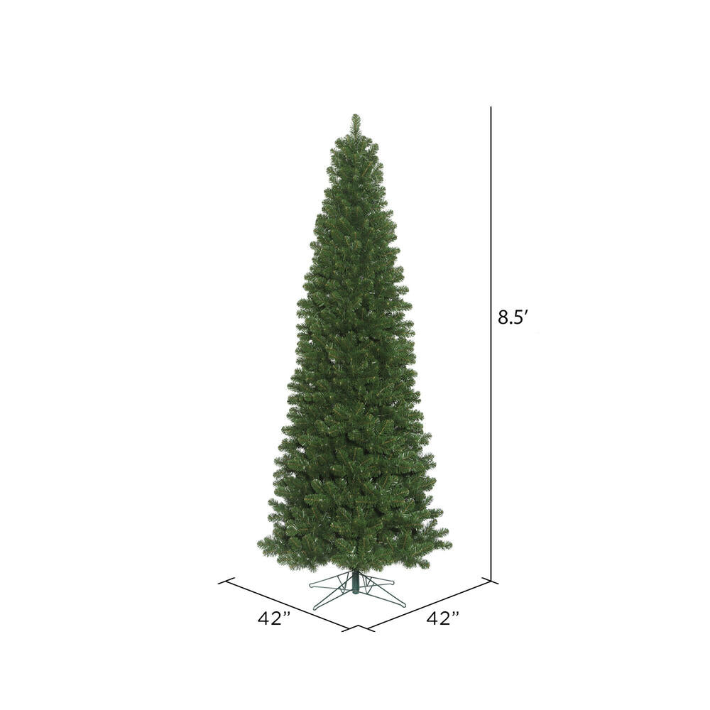 Vickerman 8.5' Oregon Fir Slim Artificial Christmas Tree Unlit