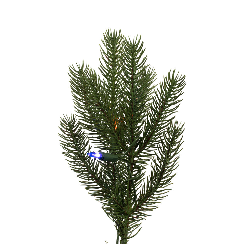 Vickerman 4.5' x 36" Balsam Spruce Artificial Christmas Tree Multi-colored Dura-Lit LED lights