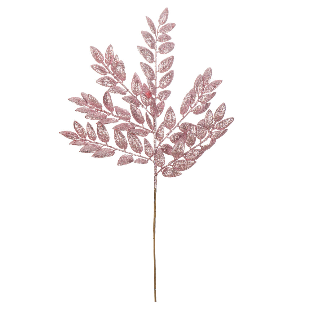 Vickerman 22" Mauve Glitter Honey Locust Artificial Christmas Spray. Includes 6 sprays per pack..