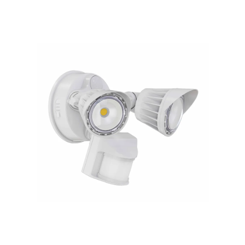 Westgate 3Cct 10W 1-Head Security Flood Light PIR 10W 120-277V, Wht, Outdoor Lighting, 10W, 950 Lumens, 30K/40K/50K, White Finish