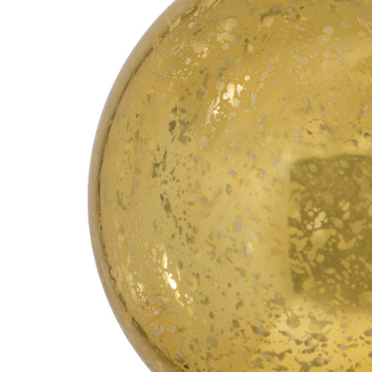 Vickerman 4.75" Honey Gold Mercury Ball Ornament 4 per Bag