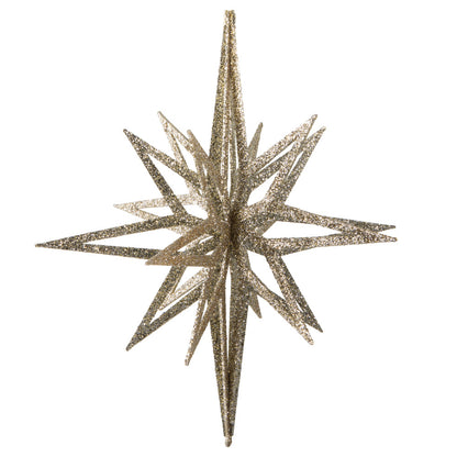 Vickerman 16" Champagne Iridescent Star Christmas Ornament