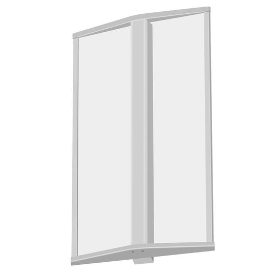 Westgate 18In Commercial Wall Sconce Clear Panel Select 10/15/20W 30/35/40K 110-277V 0-10V, Commercial Indoor Lighting, 10W/15W/20W, 85 Lumens/W, 30K/35K/40K, White Finish, 0-10V