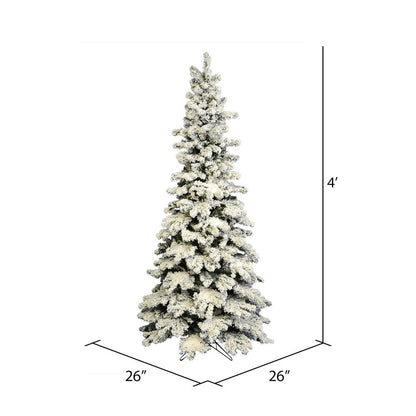 Vickerman 4' Flocked Kodiak Spruce Artificial Christmas Tree Unlit