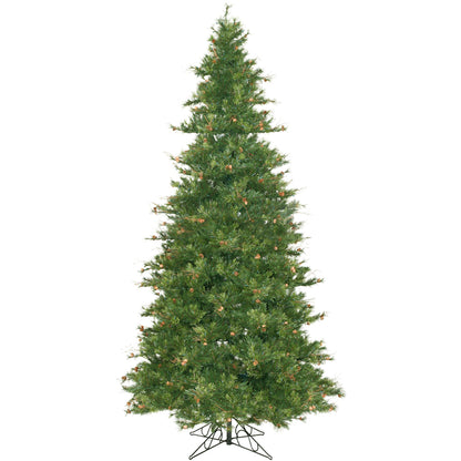Vickerman 12' Mixed Country Pine Slim Artificial Christmas Tree Unlit
