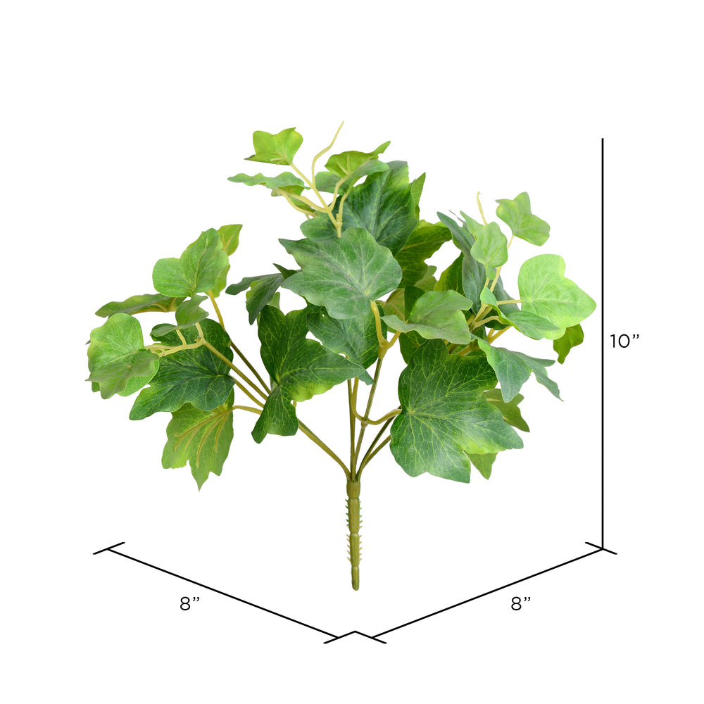 Vickerman 10" Artificial Green Ivy Bush 6 per Bag
