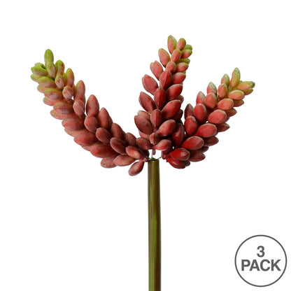Vickerman 6" Artificial Red Jellybean Pick Pack of 3