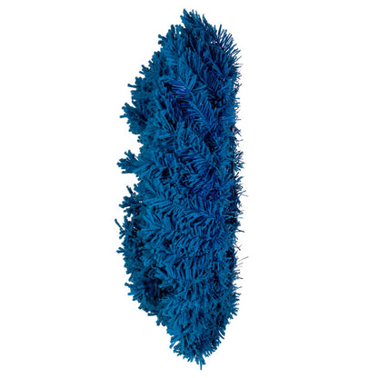Vickerman 24" Flocked Turquoise Fir Artificial Wreath Unlit.
