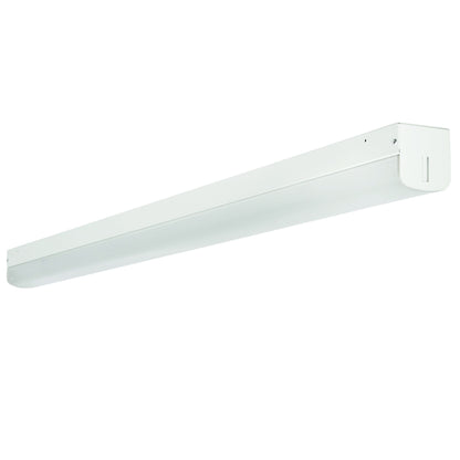 ASD Lighting LED Stairwell Fixture 4ft 22/28/36/44W 120-277V 0-10V Dimmable 140Lm/W 3500/4000/5000K with Battery Back-up 12W with Motion Sensor White UL DLC Standard