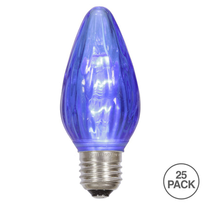 Vickerman F15 Blue Plastic LED Flame Replacement Bulb package of 25