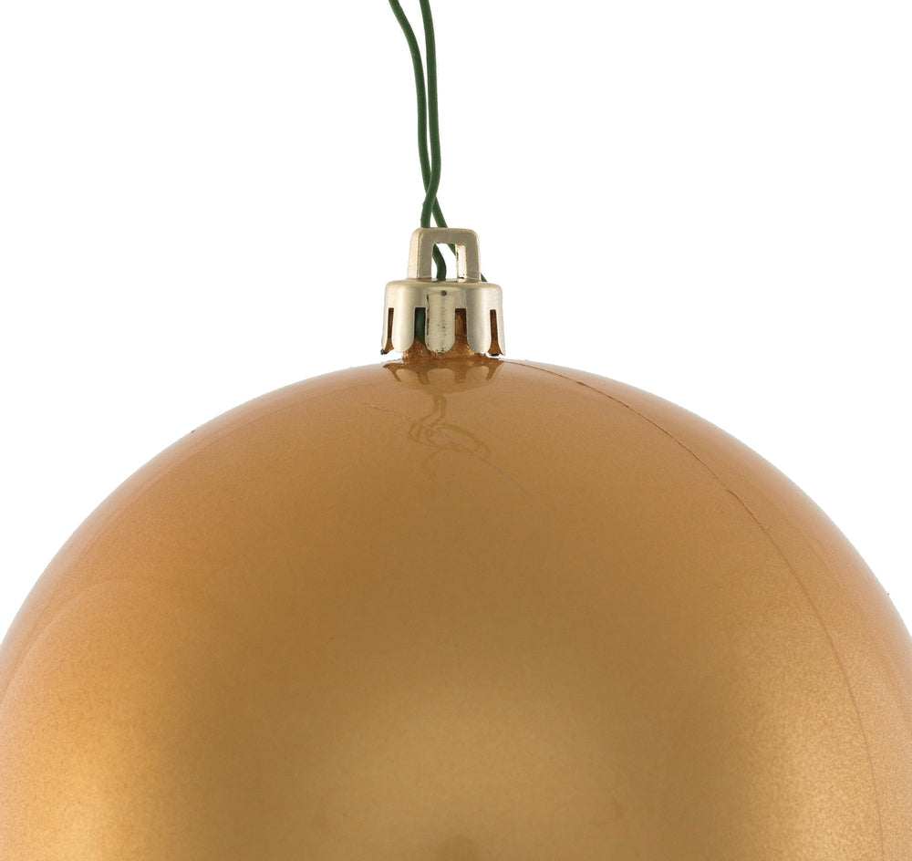 Vickerman 4" Copper/Gold Candy Ball UV Drilled 6/Bag