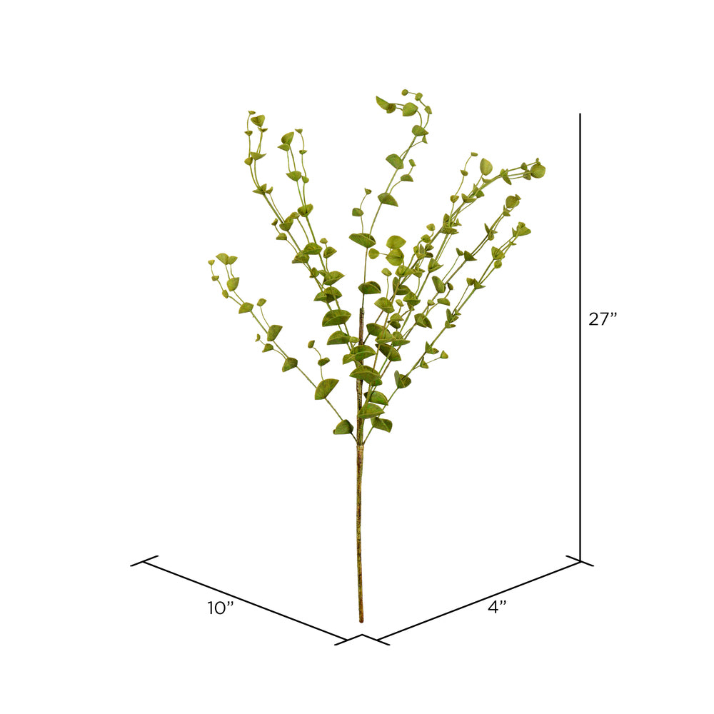 Vickerman 27" Artificial Green Eucalyptus Spray. Includes 4 sprays per pack.