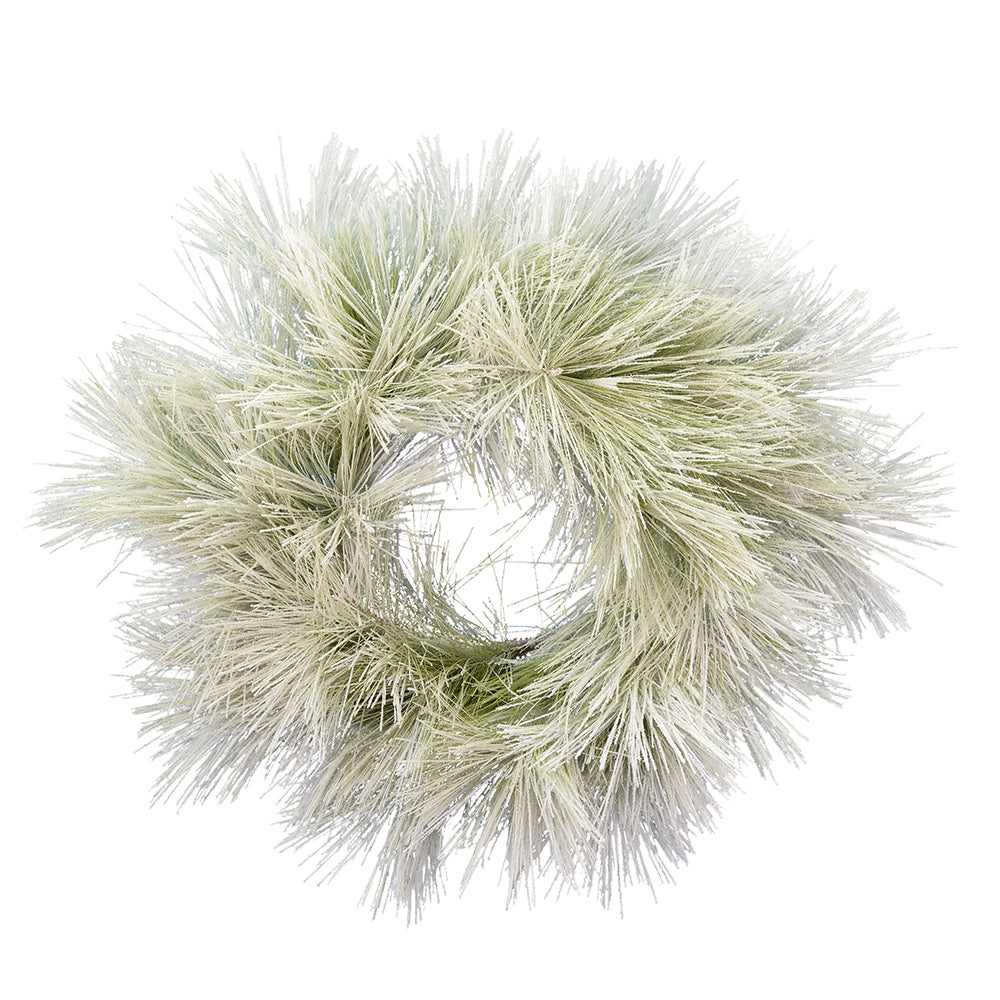 Vickerman 24" Flocked Coutler Pine Artificial Christmas Wreath Unlit