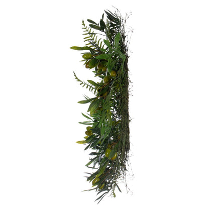 Vickerman 24" Artificial Mixed Olive Leaf Wreath