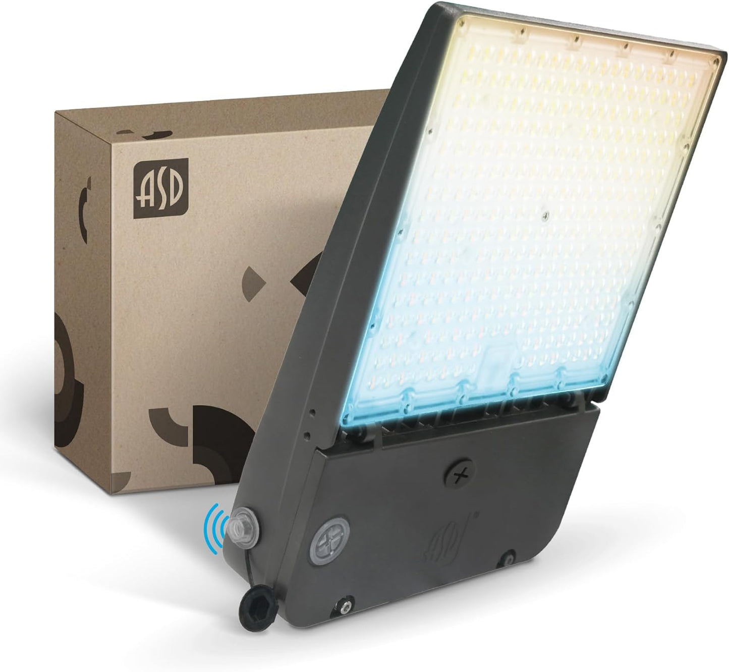 ASD Lighting LED Area Light with Q-base 100/150/200W 120-277V 0-10V Dimmable 170Lm/W 3000/4000/5000K with Photocell Bronze UL DLC Premium