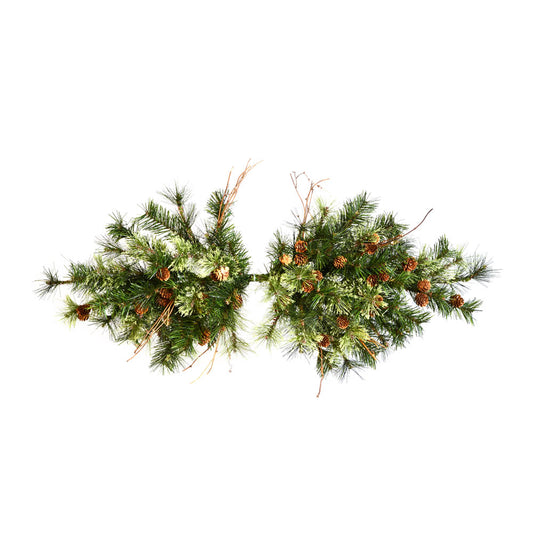 Vickerman 36" Mixed Country Pine Artificial Christmas Swag Unlit