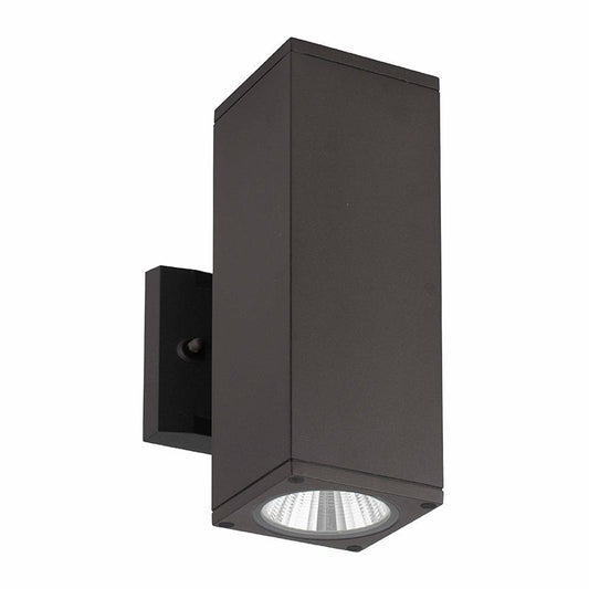 Westgate 4” Square LED Cylinder Lights, 120V, Outdoor Lighting, 24W, 1920 Lumens, 3000K/4000K/5000K, Bronze Finish, TRI-AC Dimmable