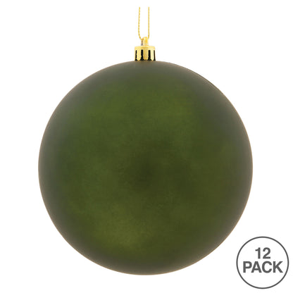 Vickerman 3" Moss Green Matte Ball Ornament 12 per Bag