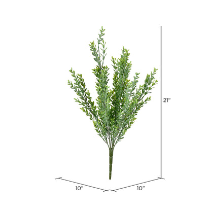 Vickerman 21" Artificial UV Coated Green Mini Locust Bush.