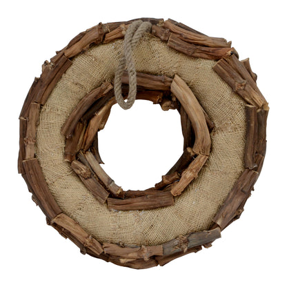 Vickerman 20" Natural Banana Stick Cut Wreath Dried