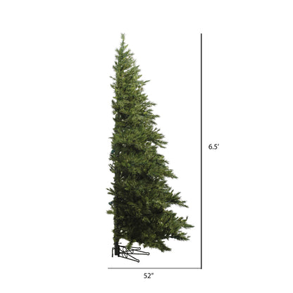 Vickerman 6.5' Westbrook Pine Half Artificial Christmas Tree Clear Dura-Lit® Mini Lights
