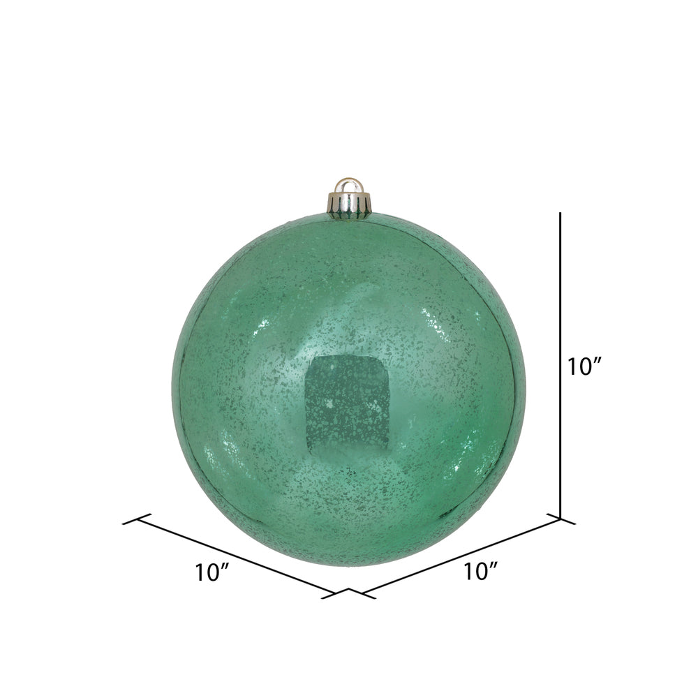Vickerman 10" Sea Foam Shiny Mercury Ball Ornament