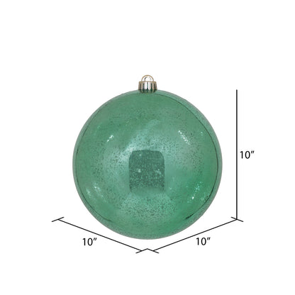 Vickerman 10" Sea Foam Shiny Mercury Ball Ornament