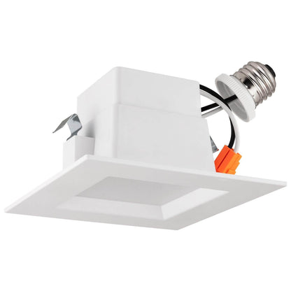 Light Blue USA LED Retrofit Downlight, 4-Inch 10Watt Square, 120V, 700LM