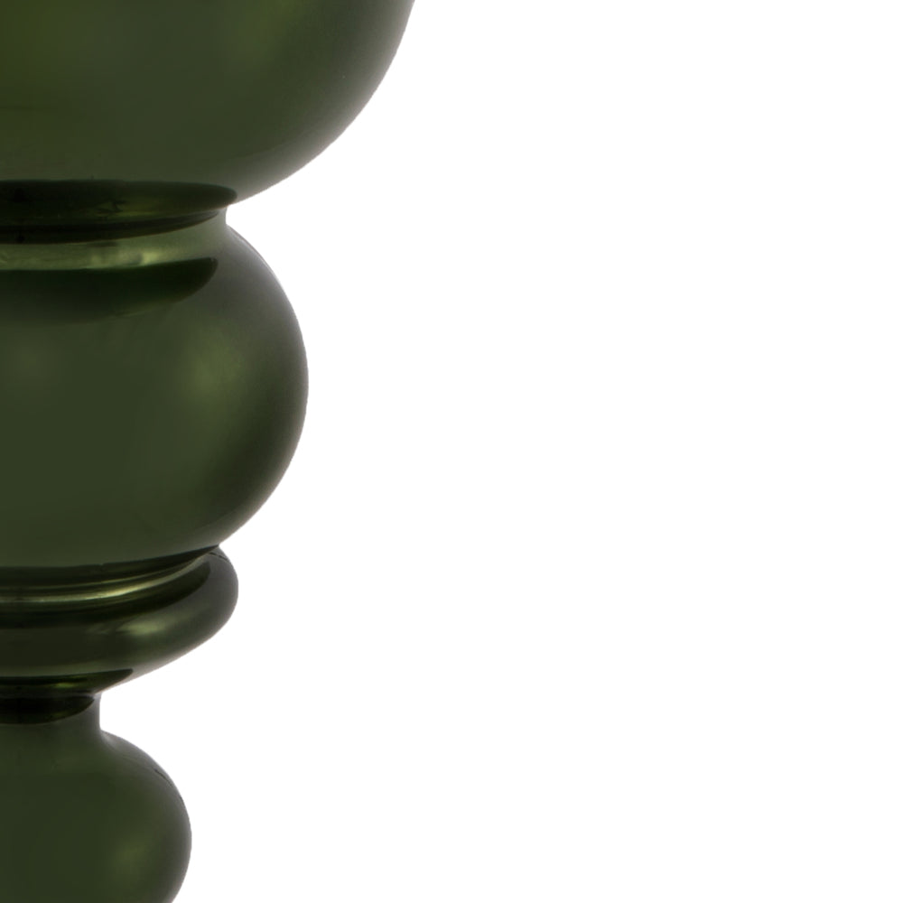 Vickerman 14" Moss Green Shiny Finial Christmas Ornament UV Treated with Drilled and Wired Cap