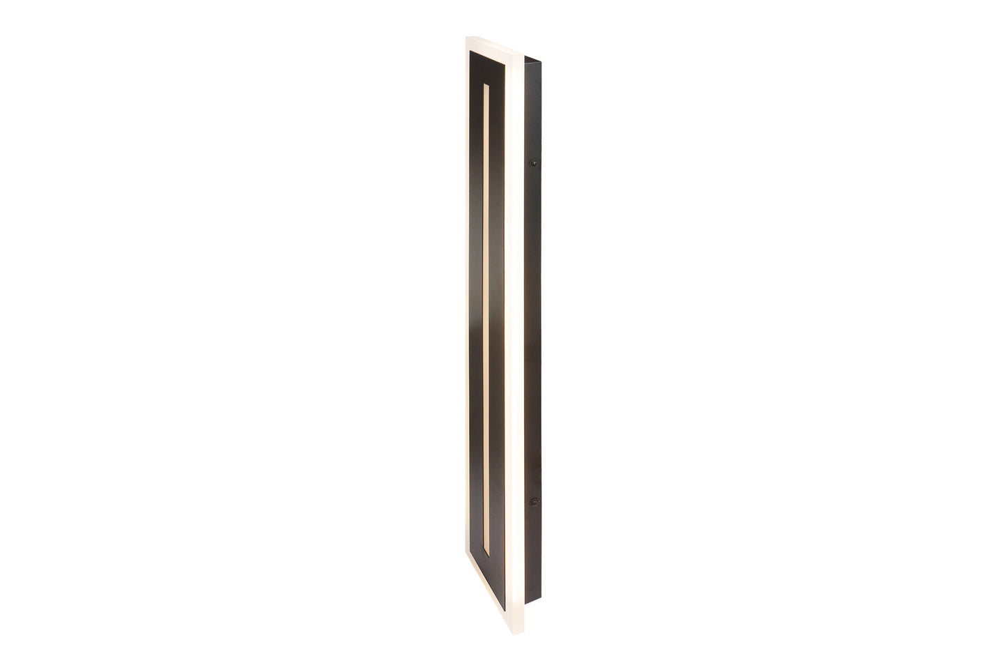 ASD Lighting LED Outdoor Wall Sconce with Center Light 18" 18W 120-277V CCT Selectable 3000/4000/5000K Dimmable Black ETL