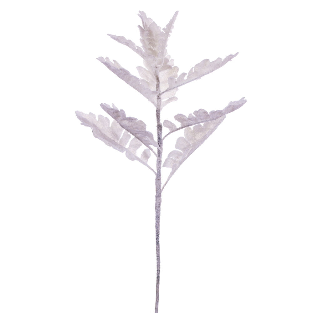 Vickerman 19" White Artificial Dusty Miller Snowy Spray 3 per bag.