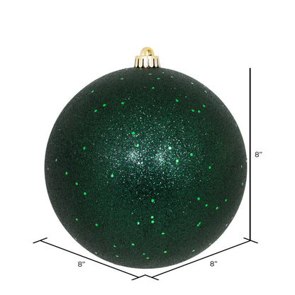 Vickerman 8" Midnight Green Sequin Ball Ornament