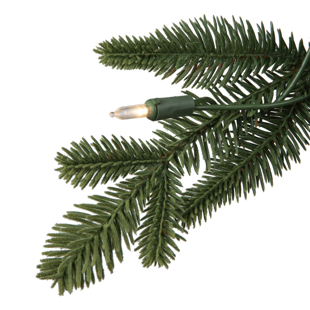 Vickerman 30" Emerald Mixed Fir Artificial Christmas Wreath Dura-Lit® Clear Mini Lights